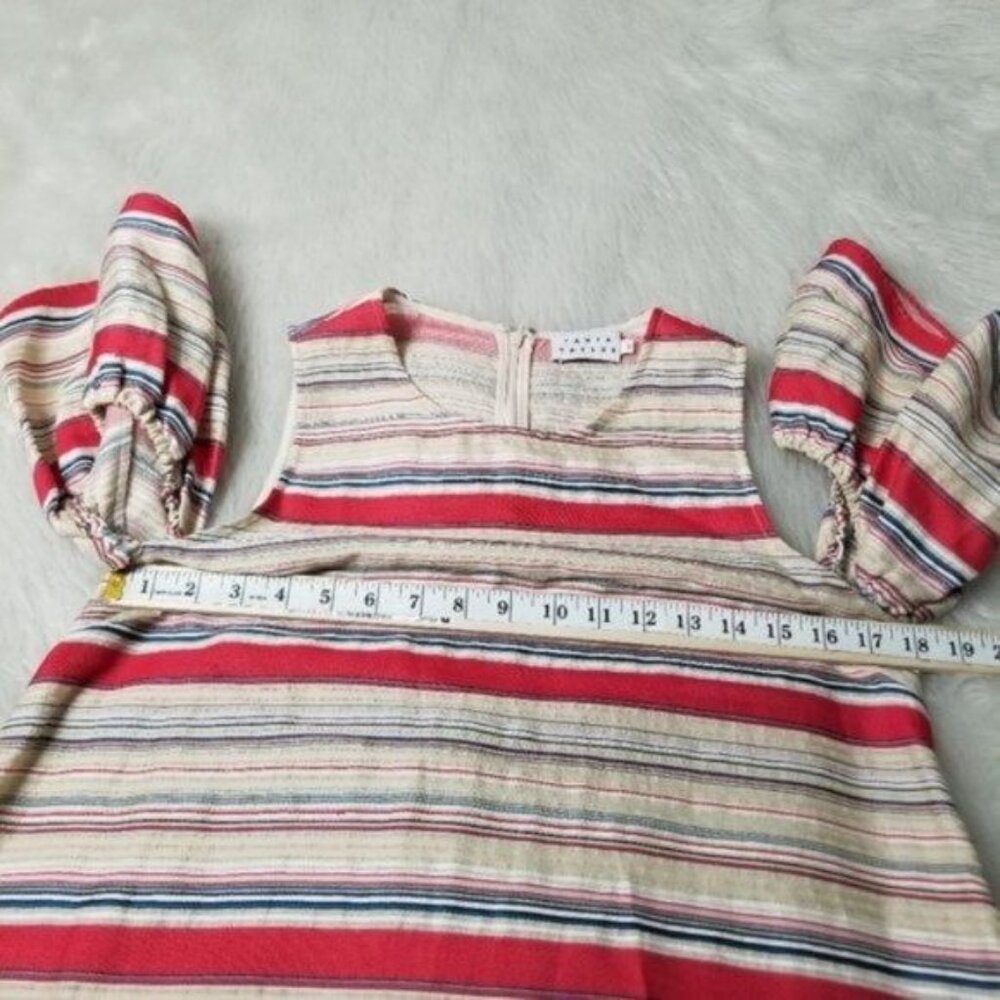 Tanya Taylor Nola Stripe Statement Flutter Sleeve… - image 8